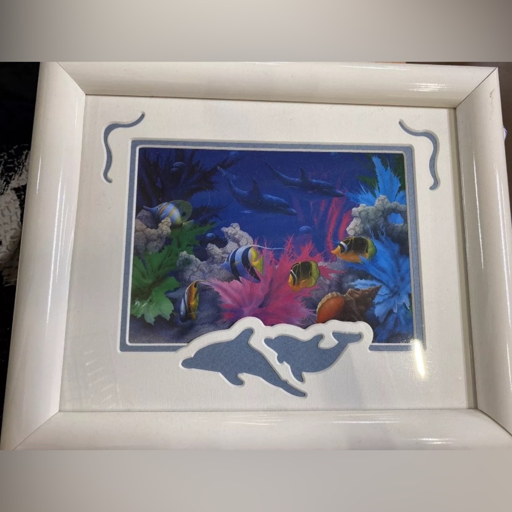 David Miller Environmental Arts Fish Artwork Tropical 12” x 10" “Vivid Splendor”